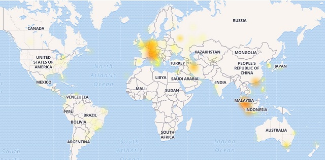 یزد فردا:صبح سه شنبه 10 مرداد1396 ، کاربران ایران در کنار کاربران مرکز اروپا و همچنین مالزی و اندونزی دچار اختلال فنی شدند. یزد فردا:صبح سه شنبه 10 مرداد1396 ، کاربران ایران در کنار کاربران مرکز اروپا و همچنین مالزی و اندونزی دچار اختلال فنی شدند.