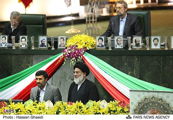 یزد فردا: مراسم تحلیف  محمود احمدی نژاد رئیس‌جمهوری ایران