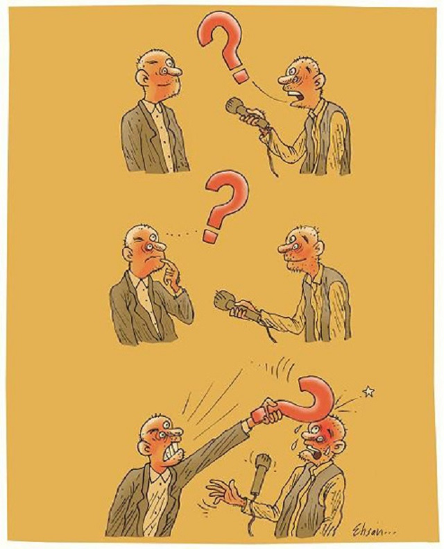 یزدفردا : محمد حسین تقوایی زحمکتش : عکس و مکث: کاریکاتور به مناسبت روز خبرنگار (5)