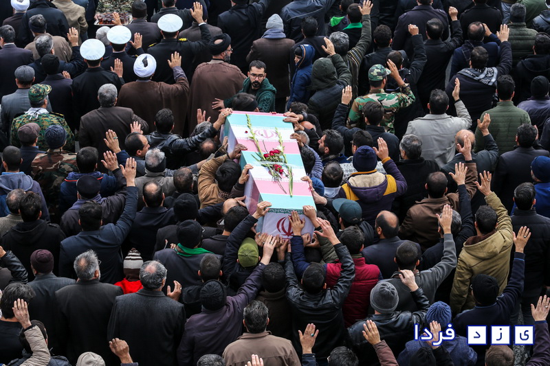 مراسم تشییع و خاکسپاری شهدای گمنام در دارالعباده یزد