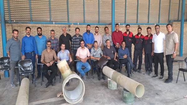 برگزاری دوره تخصصی تعمیر و نگهداری خطوط انتقال GRP در شرکت آب و فاضلاب یزد