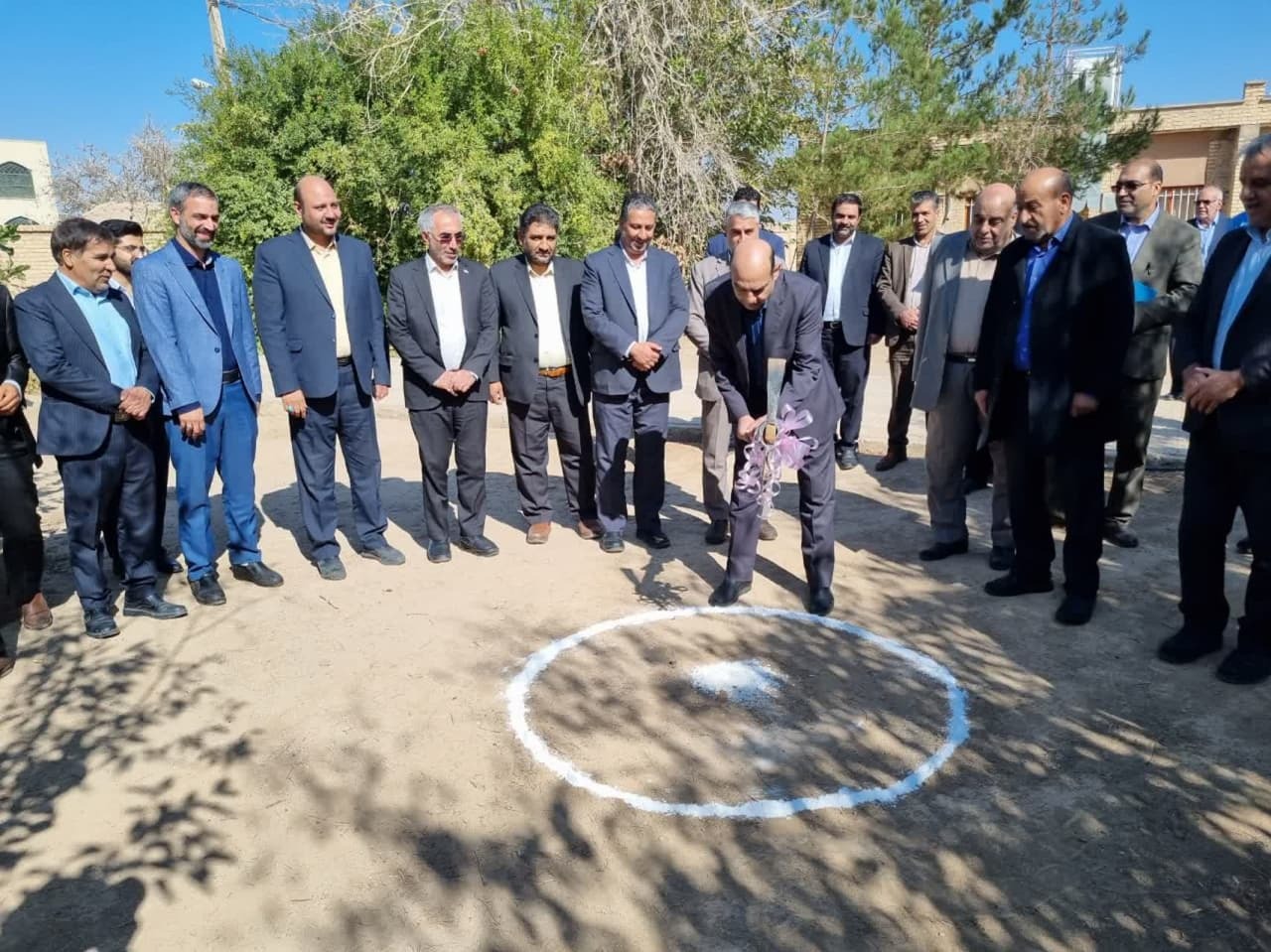 آغاز عملیات ساخت مدرسه خیری در روستای سیدمیرزای یزد
