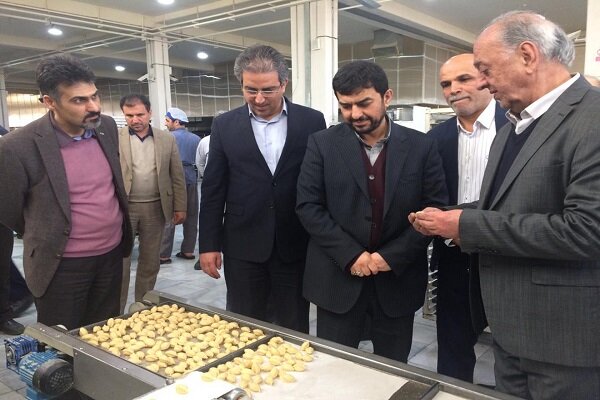 بازدید قائم مقام محترم وزیر صنعت، معدن و تجارت در امور بازرگانی از کارگاه شیرینی سازی حاج خلیفه رهبر