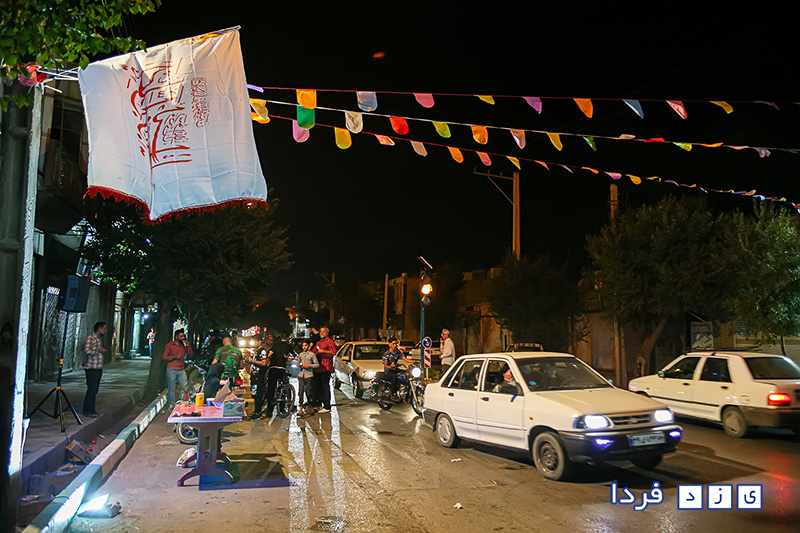  آذین بندی خانه ها و خیابان های یزد در شب عید غدیر