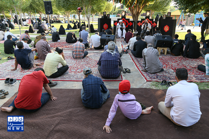 قرائت دعای عرفه در پارک کوهستان یزد