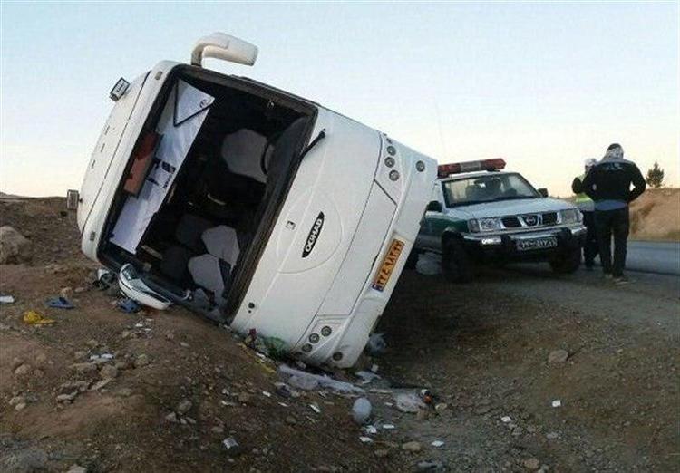 اتوبوس زائران ایرانی در عراق دچار حادثه شد/دونفر جان خود را از دست دادند