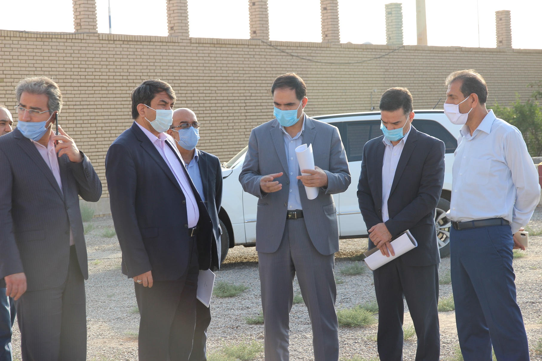  بازدید استاندار یزد از پروژه احداث خط 230 کیلوولت ابرکوه- اسمالون