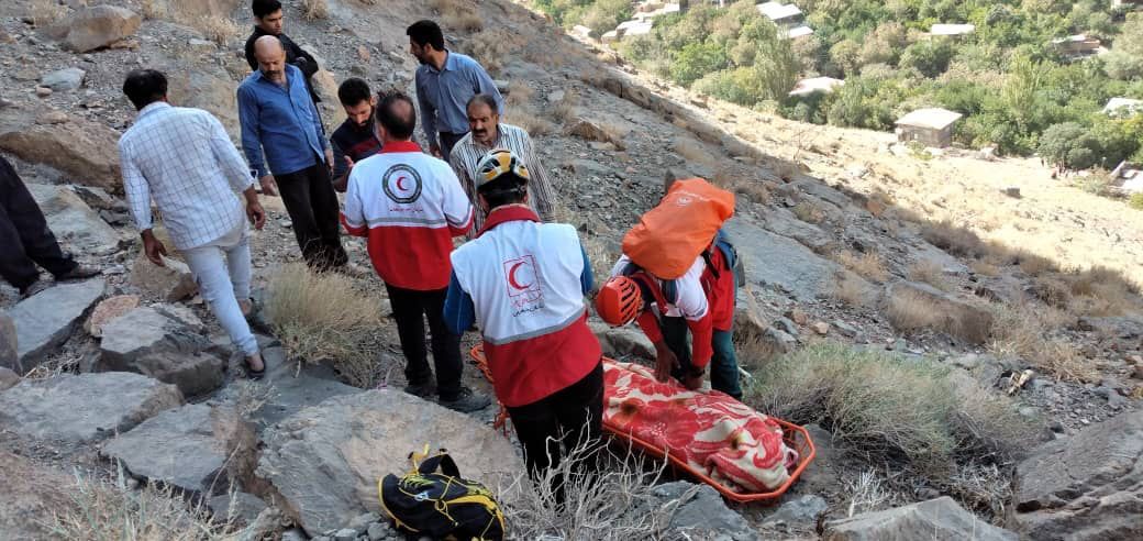 یک قربانی در سقوط از ارتفاعات منشاد