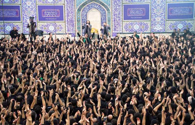 دارالعباده یزد غرق در ماتم تاسوعای حسینی