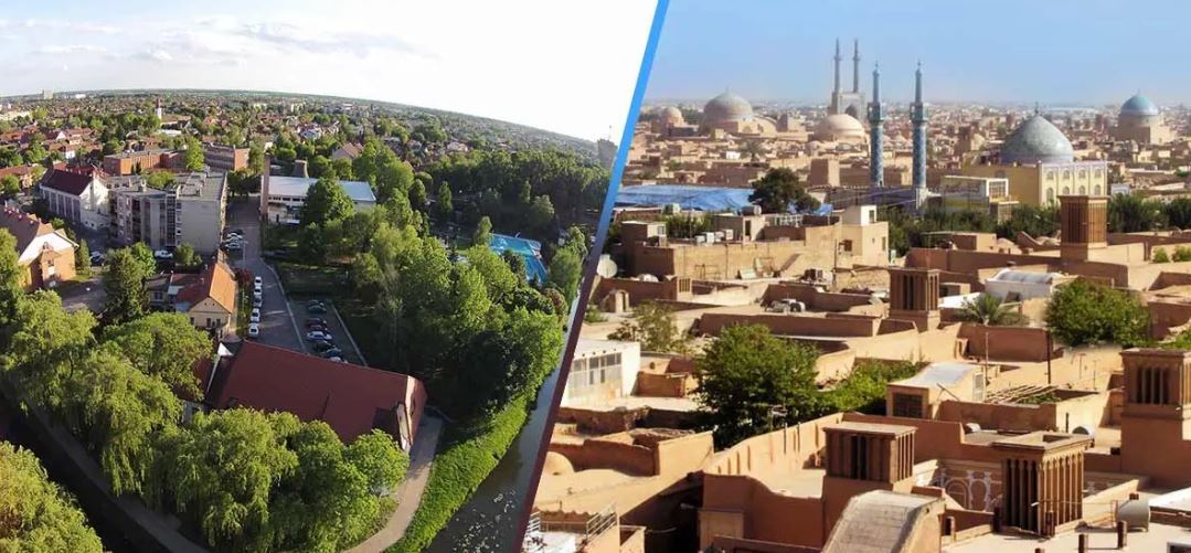 حضور هیئت پنج نفره شهر یاسبرین مجارستان در یزد