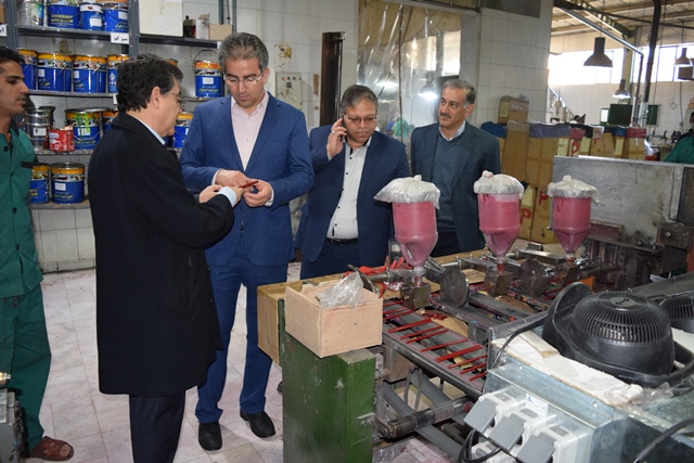بازدید رییس سازمان صنعت ، معدن وتجارت استان یزد از شرکت پارس مداد یزد