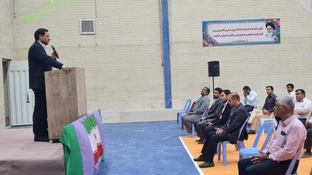 افتتاح سالن ورزشی امام حسین(ع) روستای مدرسی