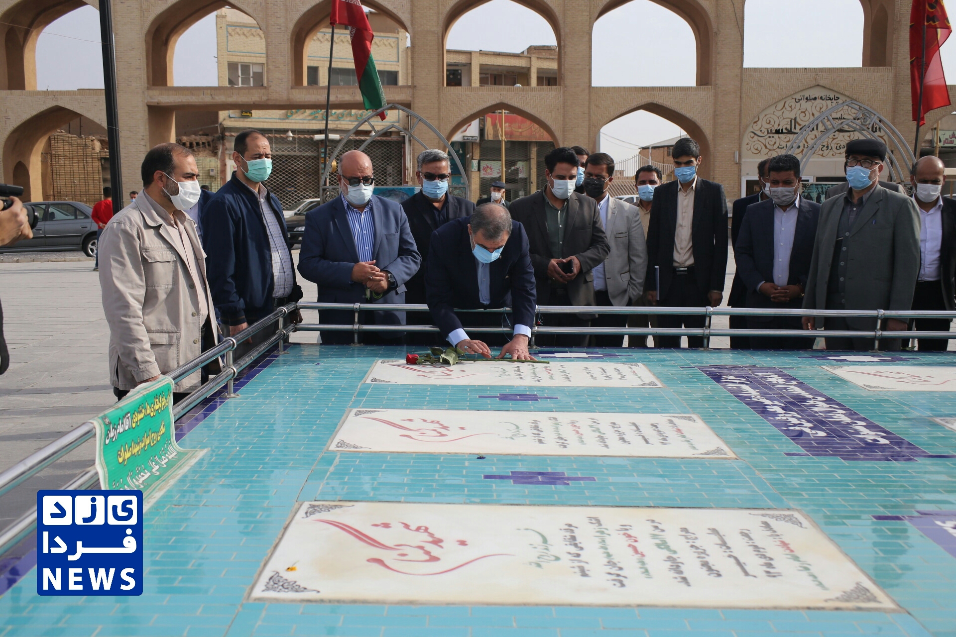 ادای احترام و فاتحه محسن رضایی دبیر مجمع تشخیص مصلحت نظام به مقام شهدای گمنام  و بازدید از مجموعه تاریخی امیرچخماق یزد