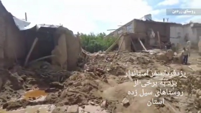 سفر استاندار یزد به برخی از روستاهای سیل زده استان