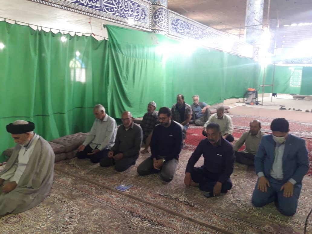 حضور بخشدار مرکزی میبد در جمع نمازگزاران مساجد روستاهای بخش