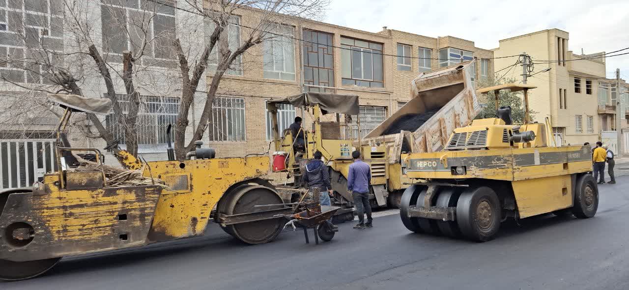 آسفالت ۳۵ هزار مترمربع از معابر منطقه دو یزد در یک ماه گذشته