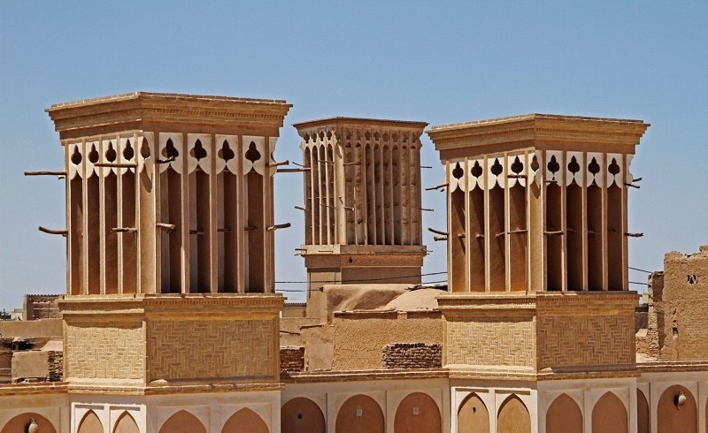 ساز‌و‌کار بادگیرهای تاریخی شهر یزد
