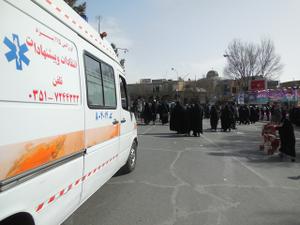 حضور گسترده اورژانس 115 در راهپیمایی 22 بهمن