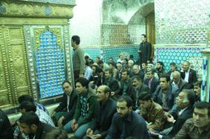 آیین تحویل سال نو در امامزاده عبدالله (ع) بافق برگزار شد.+گزارش تصویری
