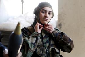 زنان کماندوی وفادر به بشار اسد/تصاویر