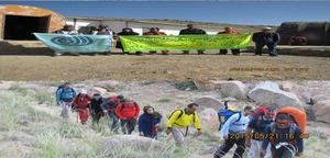 صعود تیم کوهنوردی پایگاه مقاومت بسیج حر(علیه الرحمه)اداره کل آموزش فنی وحرفه ای استان یزد به ارتفاعات شیر کوه 