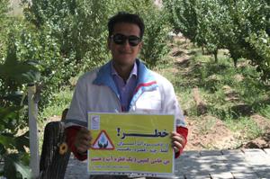 معاون امور جوانان هلال احمر استان یزد به طرح "من حامی کمپین یه قطره آب هستم" پیوست
