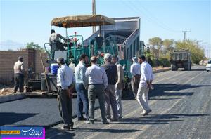 ورودی روستای جهان‌آباد بخش مرکزی میبد زیرسازی و آسفالت شد 