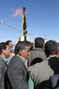 گزارش تصویری افتتاح 2 پروژه گازرسانی در بخش گاریزات توسط استاندار یزد