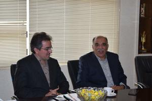 دیدار نوروزی رییس سازمان نظام مهندسی معدن کشور با رییس سازمان صنعت،معدن وتجارت یزد 