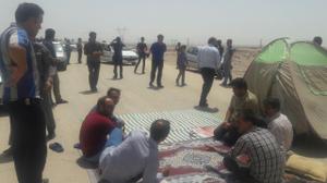 تجمع مردمی در اعتراض به انتقال ترانس پست 400کیلوولت طبس