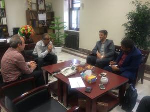 ديدار فرماندار و اعضاء شوراي شهر بافق با مدير كل كشش راه آهن جمهوري اسلامي 