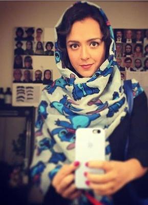 سلفی بازیگر زن در اتاق گریم شهرزاد + عکس 