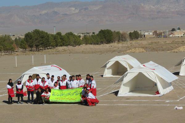 برگزاری دوره تخصصی اسکان اضطراری توسط هلال احمر بهاباد