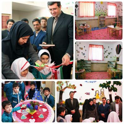 بخش کودک کتابخانه روستایی مهر بهادران در شهرستان مهریز افتتاح شد