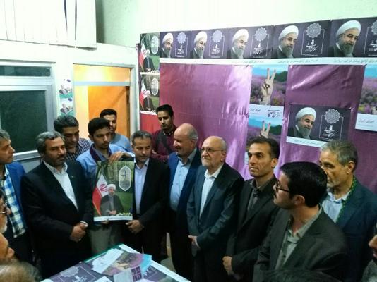 بازدید معاون فرماندار ازستادهای تبلیغات انتخابات