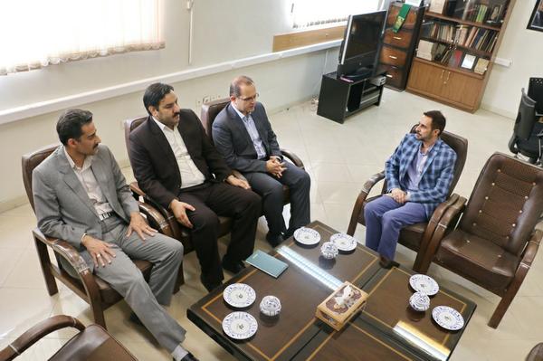 دیدار دکتر احمدی با رئیس صدا وسیمای مرکز یزد 