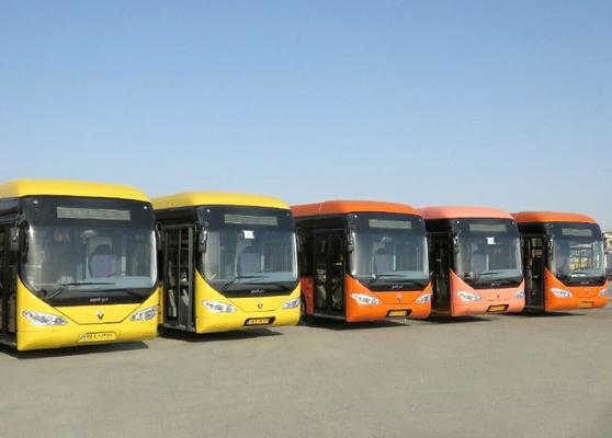 پنج دستگاه اتوبوس جدید به ناوگان حمل و نقل مسافر شهر یزد اضافه شد