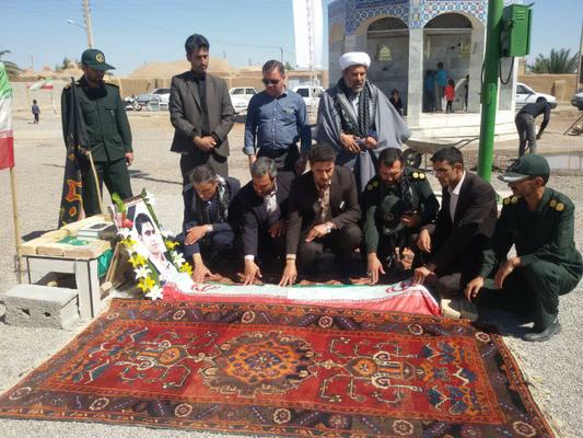  مراسم چهلمین روز درگذشت سرباز شهید مرتضی زنگویی با حضور مقمات شهرستان طبس برگزار شد