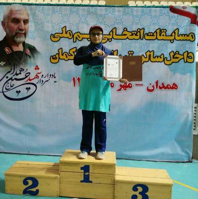 فرماندار بافق قهرمانی بانوی کماندار بافقی در مسابقات انتخابی  تیم ملی را تبریک گفت