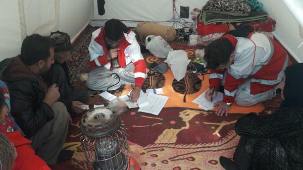 تیم بهداشت و درمان اضطراری (BHCU) جمعیت هلال احمر استان به مناطق زلزله زده کرمانشاه اعزام شد.