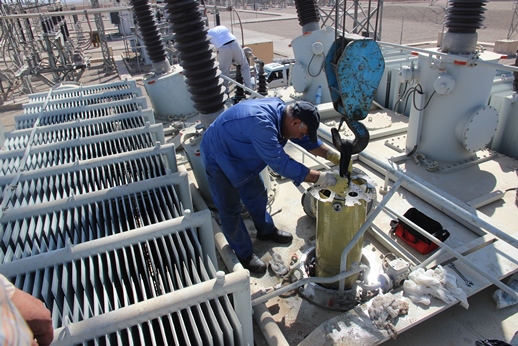تعمیرات اساسی 28 دستگاه تپ­چنجر پست‌های انتقال و فوق توزیع یزد در سال 96