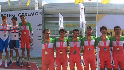 افتخار آفرینی پیشگامانی ها درمسابقات دوچرخه سواری قهرمانی آسیا