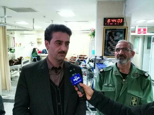 عیادت طلائی مقدم معاون استاندار و فرماندار ویژه از مصدومان حادثه تصادف دلخراش اتوبوس محور دیهوک - فردوس  عیادت طلائی مقدم معاون استاندار و فرماندار ویژه از مصدومان حادثه تصادف دلخراش اتوبوس محور دیهوک - فردوس