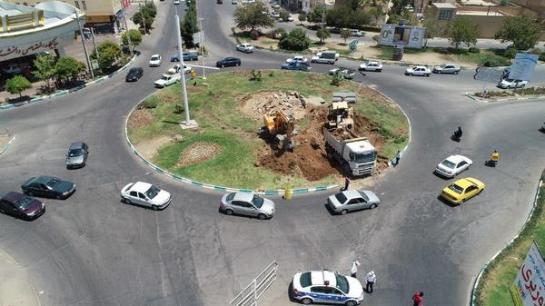 آغاز ساماندهی میدان سید حسن نصرا... و تبدیل آن به چهارراه