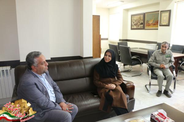  دیدار فرماندارمیبد با مدیرکل جدید محیط‌زیست استان یزد