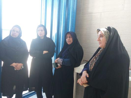 بازدید مدیرکل امور بانوان و خانواده استانداری یزد از یک واحدی تولیدی آرایشی و بهداشتی 