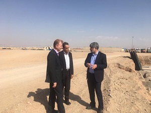 بازدید نماینده مردم یزد در مجلس شورای اسلامی از مخزن 50 هزار مترمکعبی ذخیره یزد