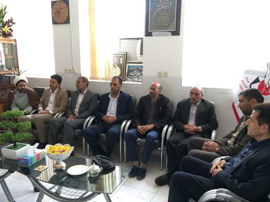 دیدار مسئولین دانشگاه آزاد اسلامی بافق با رئیس و کارکنان بنیاد شهید و امور ایثارگران