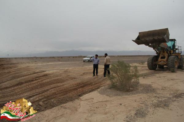  بازگشایی مسیر رودخانه روستای مهرآباد بخش مرکزی میبد 