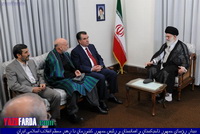 رهبر معظم انقلاب در دیدار رؤسای جمهور تاجیکستان و افغانستان و رئیس جمهور کشورمان: ایران، تاجیکستان و افغانستان کشورهای خویشاوند هستند+گزارش تصویری